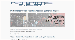 Desktop Screenshot of performancecyclery.com